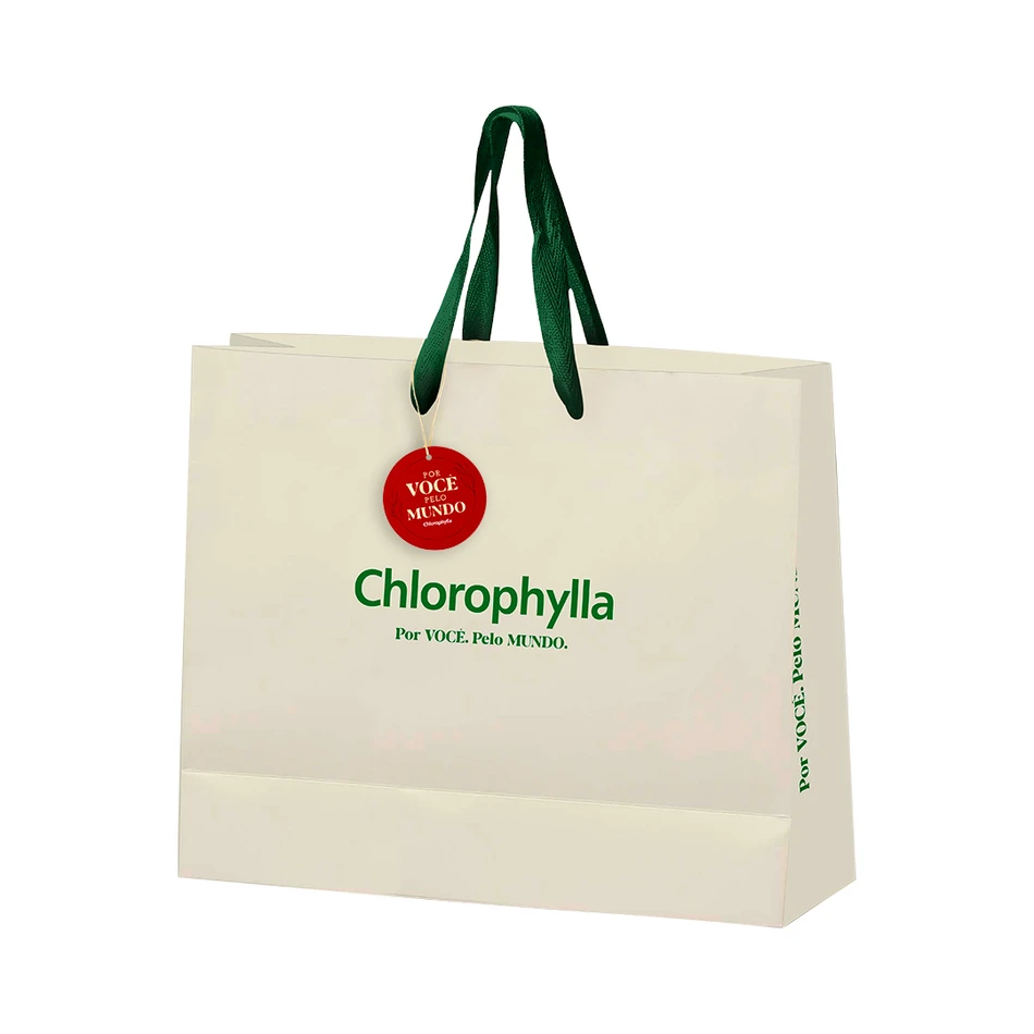 Sacola Presente Bege M Chlorophylla